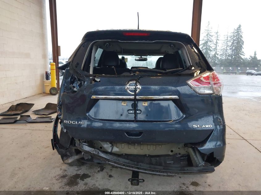 2016 Nissan Rogue Sl VIN: 5N1AT2MV6GC869543 Lot: 43940400
