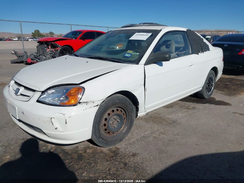 2002 Honda Civic Lx VIN: 1HGEM22662L074002 Lot: 43940410