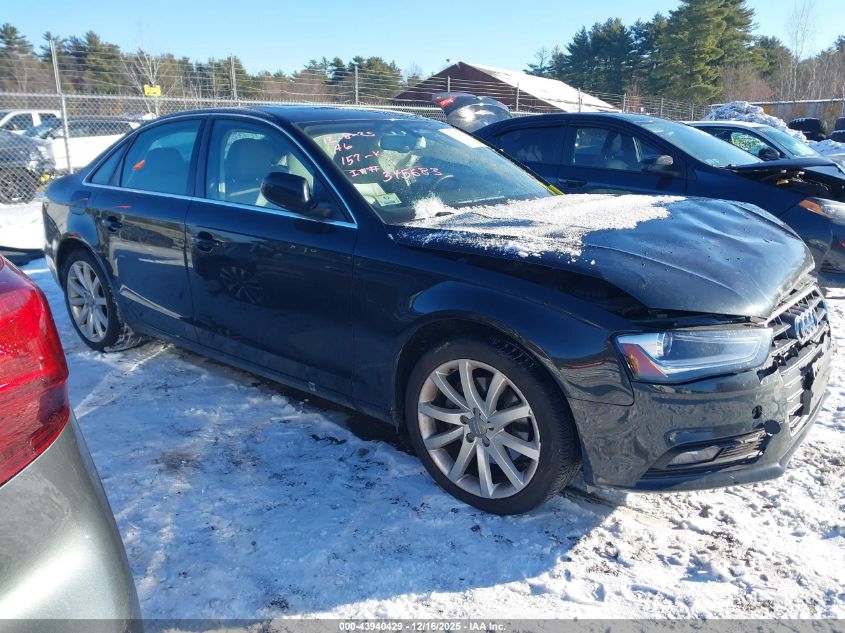 2013 Audi A4 2.0T Premium VIN: WAUFFAFLXDN034033 Lot: 43940429