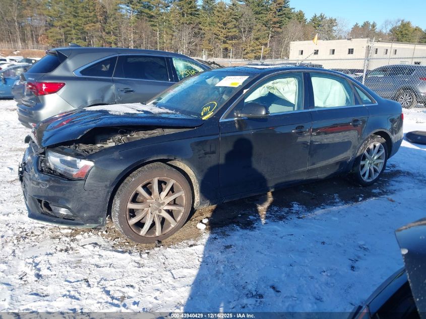 2013 Audi A4 2.0T Premium VIN: WAUFFAFLXDN034033 Lot: 43940429