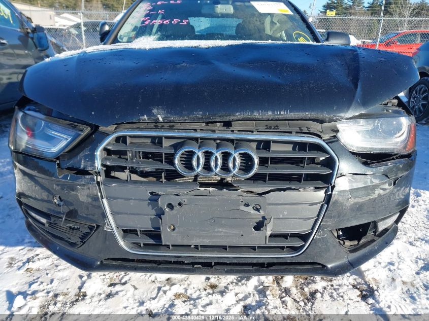 2013 Audi A4 2.0T Premium VIN: WAUFFAFLXDN034033 Lot: 43940429
