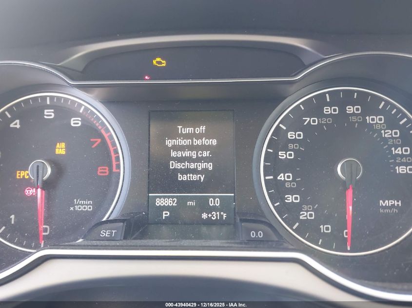 2013 Audi A4 2.0T Premium VIN: WAUFFAFLXDN034033 Lot: 43940429