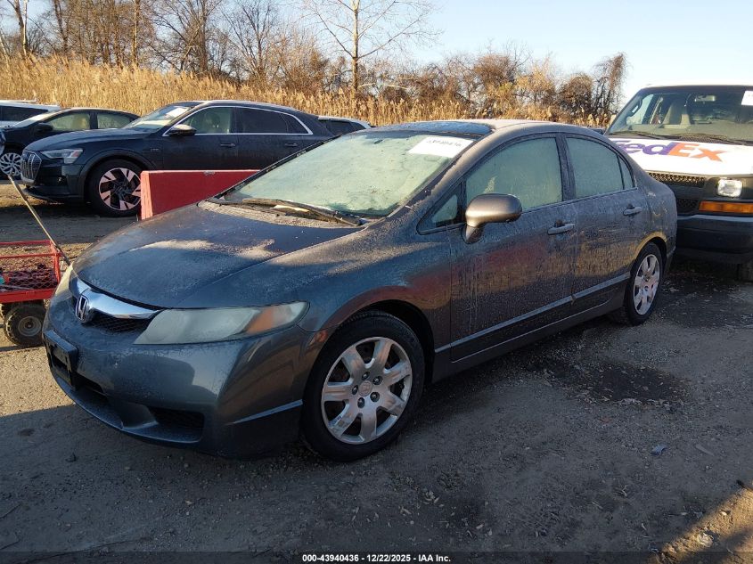 2010 Honda Civic Lx VIN: 2HGFA1F59AH304569 Lot: 43940436
