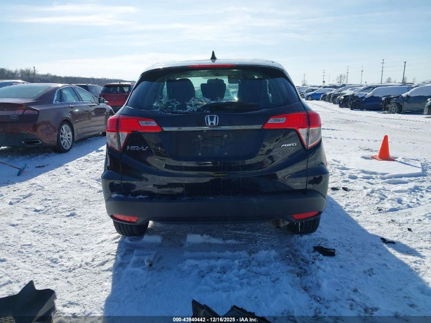 2022 Honda Hr-V Awd Lx VIN: 3CZRU6H31NM761857 Lot: 43940442