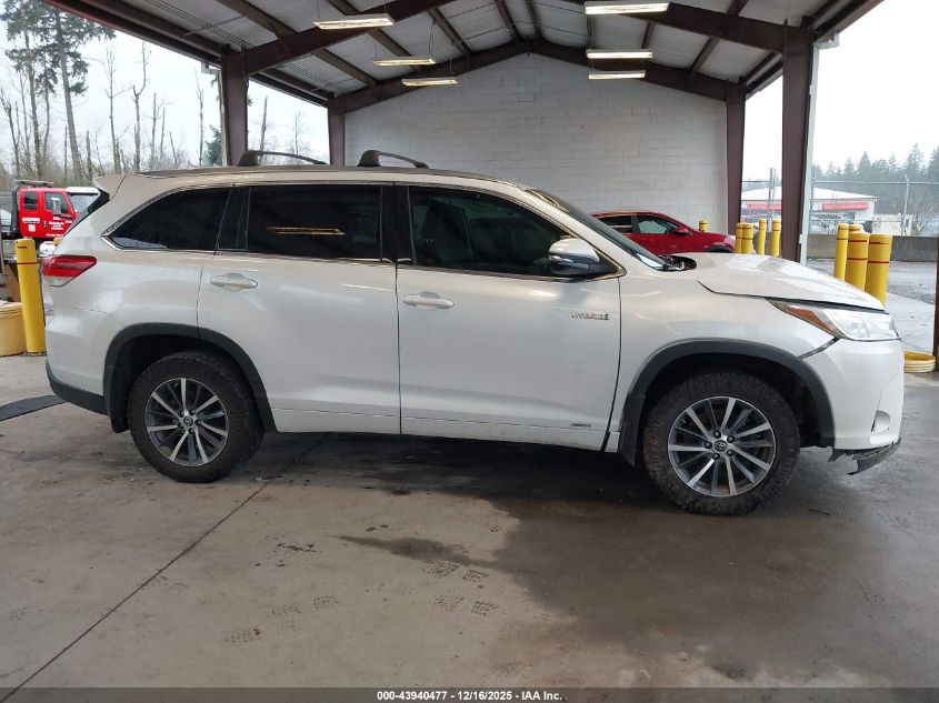 2018 Toyota Highlander Hybrid Xle VIN: 5TDJGRFHXJS037458 Lot: 43940477