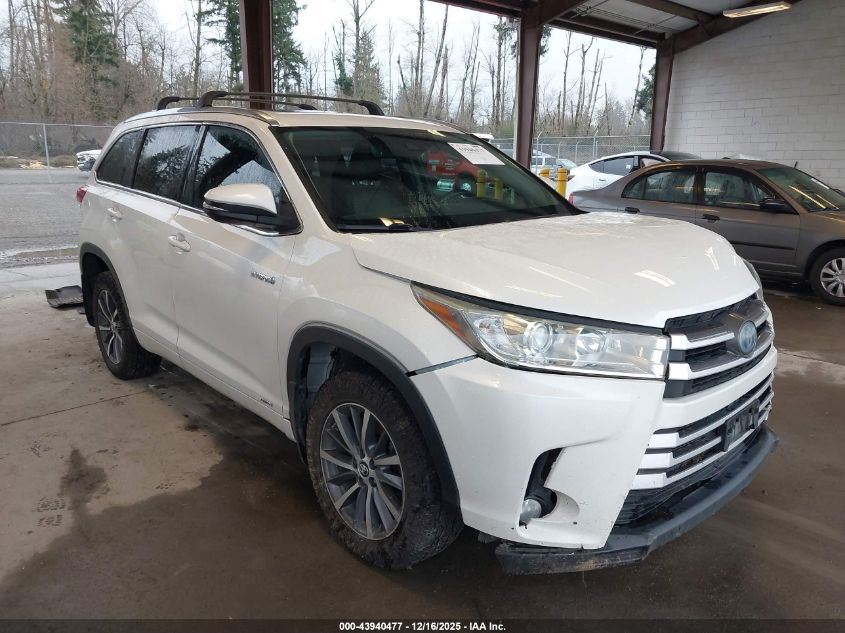 2018 Toyota Highlander Hybrid Xle VIN: 5TDJGRFHXJS037458 Lot: 43940477