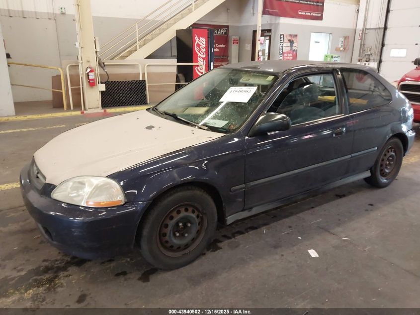 1998 Honda Civic Dx VIN: 2HGEJ6349WH100950 Lot: 43940502