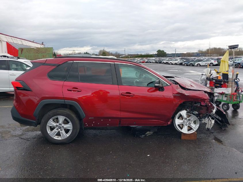 2021 Toyota Rav4 Hybrid Xle VIN: 2T3R6RFV0MW011014 Lot: 43940510