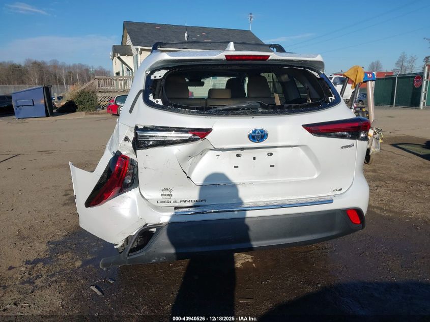 2022 Toyota Highlander Hybrid Xle VIN: 5TDGBRCH5NS548272 Lot: 43940526