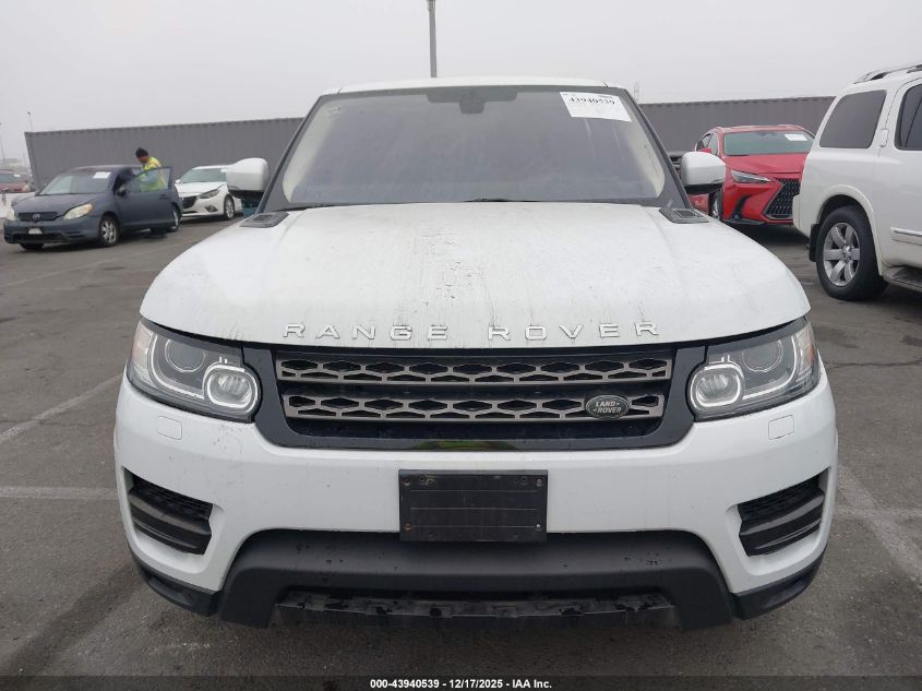 2016 Land Rover Range Rover Sport 3.0L V6 Supercharged Se VIN: SALWG2VF7GA581797 Lot: 43940539