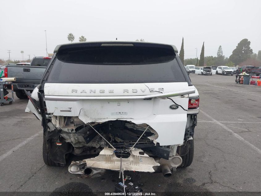 2016 Land Rover Range Rover Sport 3.0L V6 Supercharged Se VIN: SALWG2VF7GA581797 Lot: 43940539
