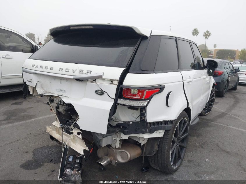 2016 Land Rover Range Rover Sport 3.0L V6 Supercharged Se VIN: SALWG2VF7GA581797 Lot: 43940539