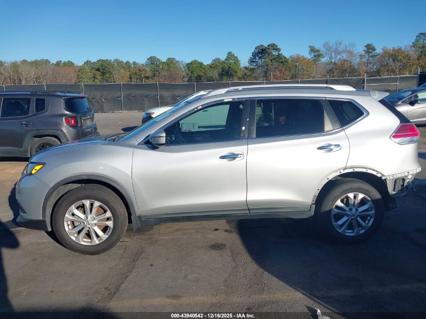 2016 Nissan Rogue Sv VIN: KNMAT2MT6GP727480 Lot: 43940542