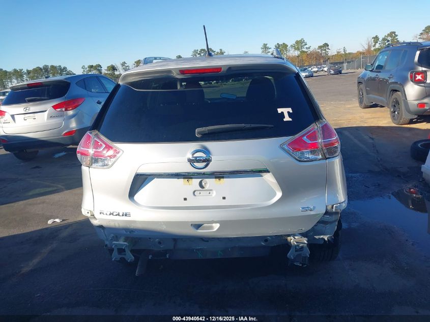 2016 Nissan Rogue Sv VIN: KNMAT2MT6GP727480 Lot: 43940542