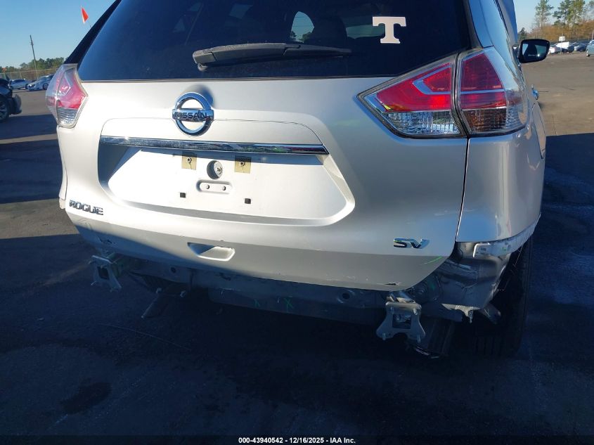 2016 Nissan Rogue Sv VIN: KNMAT2MT6GP727480 Lot: 43940542