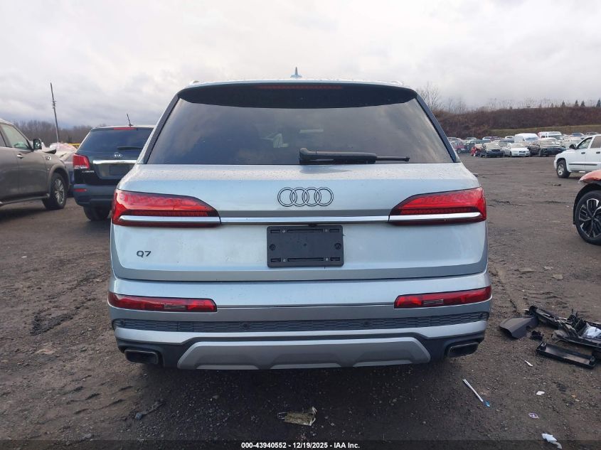 2025 Audi Q7 Premium 45 Tfsi Quattro Tiptronic VIN: WA1ACBF76SD008251 Lot: 43940552