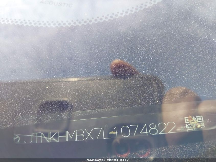 2020 Toyota C-Hr Le VIN: JTNKHMBX7L1074822 Lot: 43940570