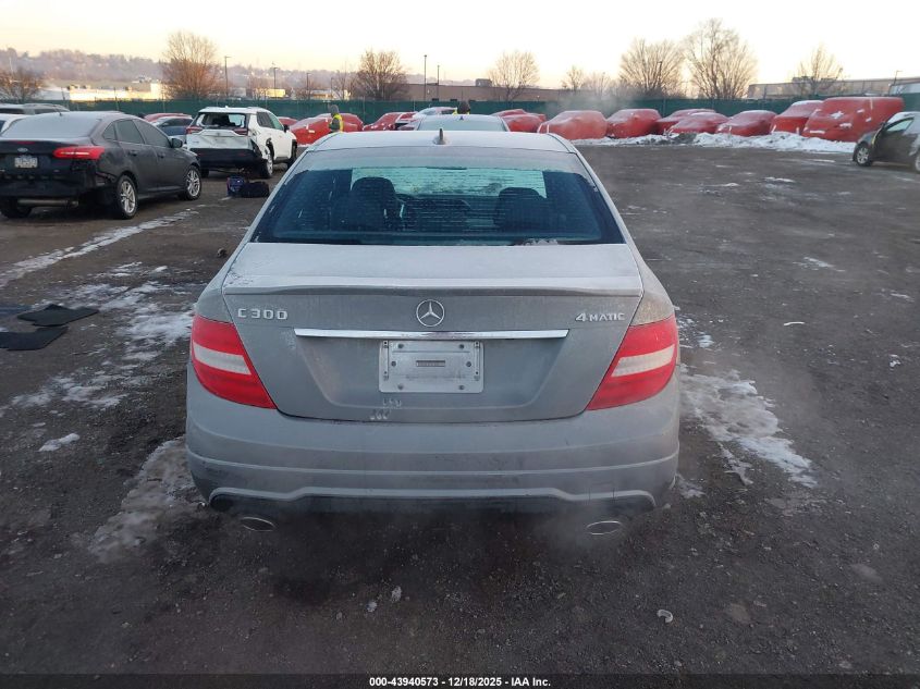 2014 Mercedes-Benz C 300 Sport 4Matic VIN: WDDGF8AB2EG179996 Lot: 43940573
