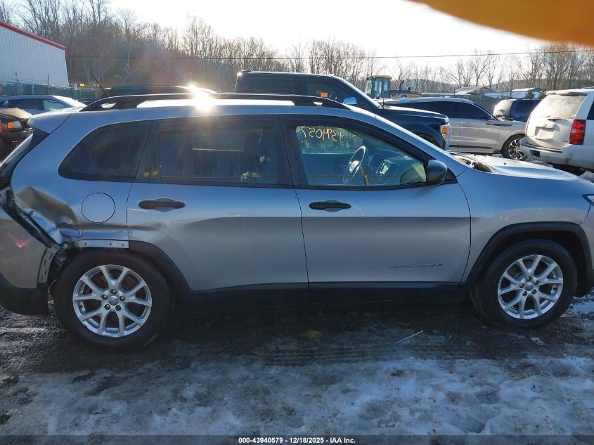 2016 Jeep Cherokee Sport VIN: 1C4PJMAB5GW375649 Lot: 43940579