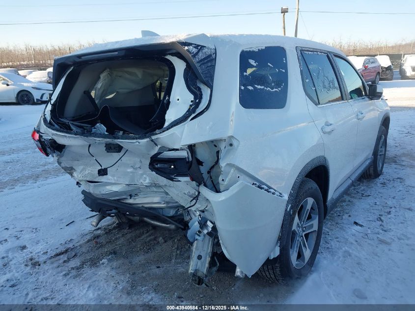 2025 Honda Pilot Ex-L VIN: 5FNYG1H47SB152826 Lot: 43940584