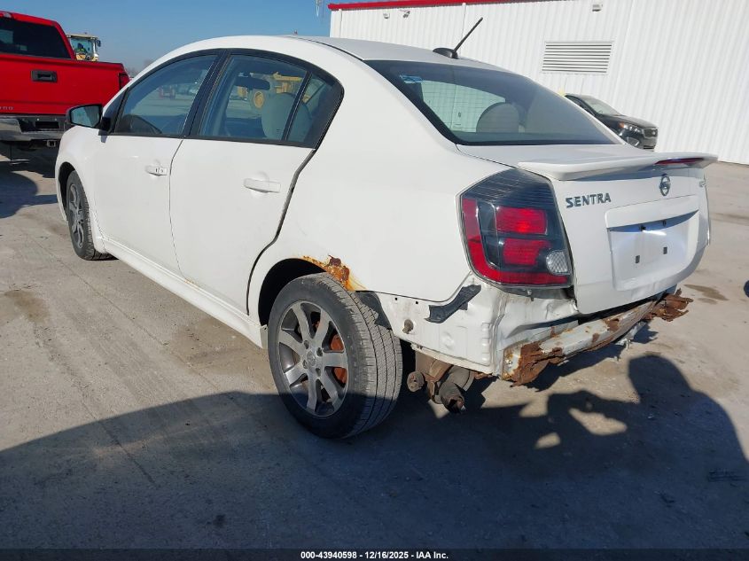 2012 Nissan Sentra 2.0 Sr VIN: 3N1AB6AP6CL705697 Lot: 43940598