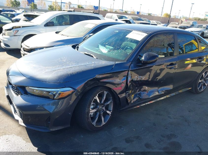 2025 Honda Civic Hybrid Sport/Sport Touring VIN: 2HGFE4F87SH300716 Lot: 43940645