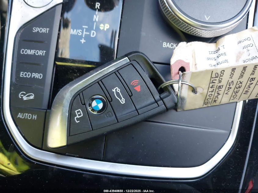 2024 BMW X3 xDrive30I VIN: 5UX53DP05R9U47005 Lot: 43940658