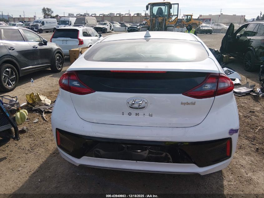 2017 Hyundai Ioniq Hybrid Sel VIN: KMHC75LC2HU040298 Lot: 43940663