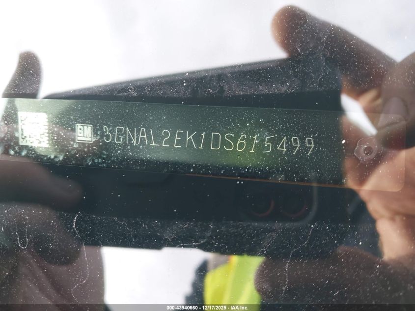 2013 Chevrolet Captiva Sport 2Ls VIN: 3GNAL2EK1DS615499 Lot: 43940660