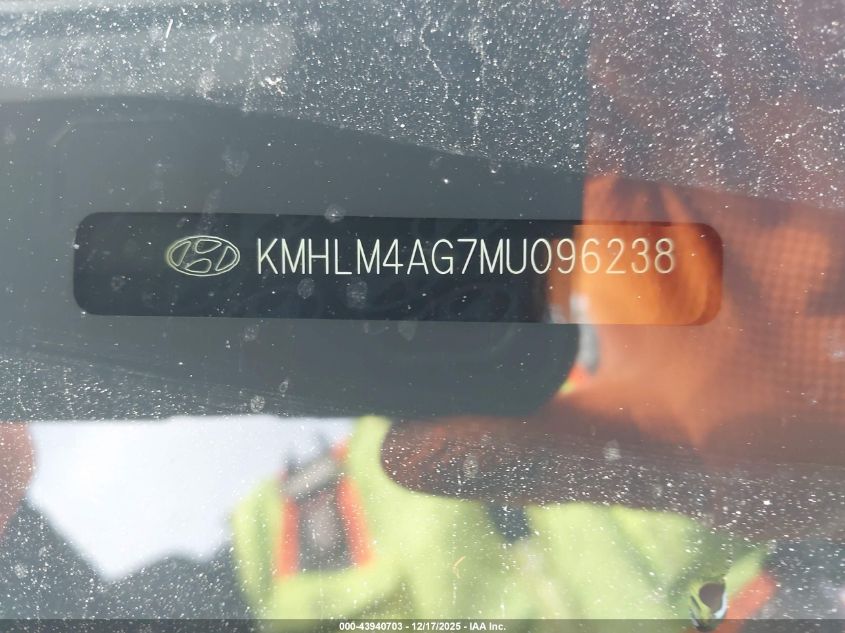 2021 Hyundai Elantra Sel VIN: KMHLM4AG7MU096238 Lot: 43940703