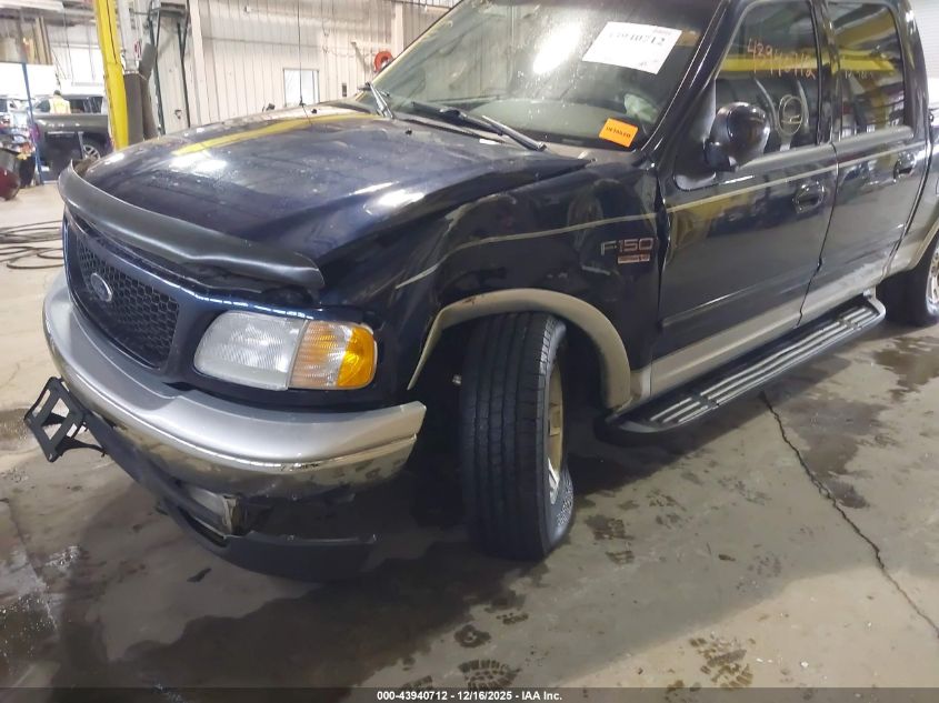 2002 Ford F-150 Lariat/Xlt VIN: 1FTRW08L52KB16130 Lot: 43940712