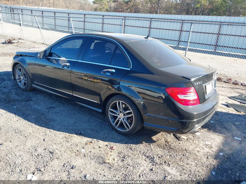 2013 Mercedes-Benz C 250 Sport VIN: WDDGF4HB0DR283873 Lot: 43940723