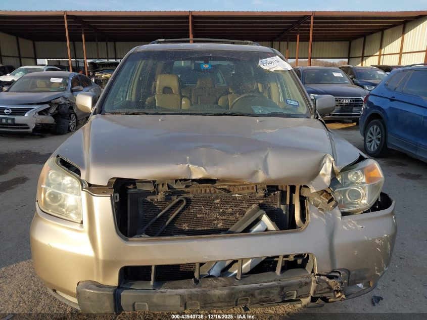 2006 Honda Pilot Ex-L VIN: 5FNYF285X6B044594 Lot: 43940738