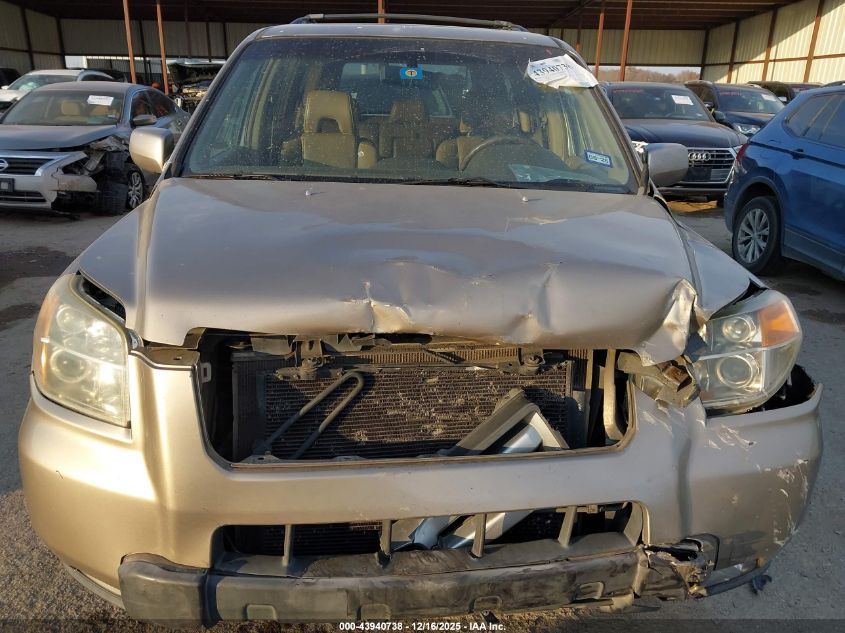 2006 Honda Pilot Ex-L VIN: 5FNYF285X6B044594 Lot: 43940738