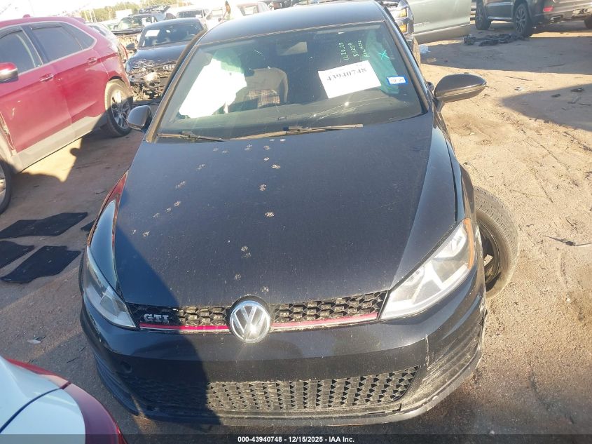 2017 Volkswagen Golf Gti Autobahn 4-Door/S 4-Door/Se 4-Door/Sport VIN: 3VW4T7AU1HM017804 Lot: 43940748