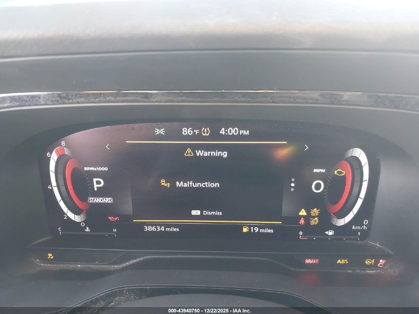 2022 Nissan Pathfinder Platinum 2Wd VIN: 5N1DR3DG0NC262599 Lot: 43940750