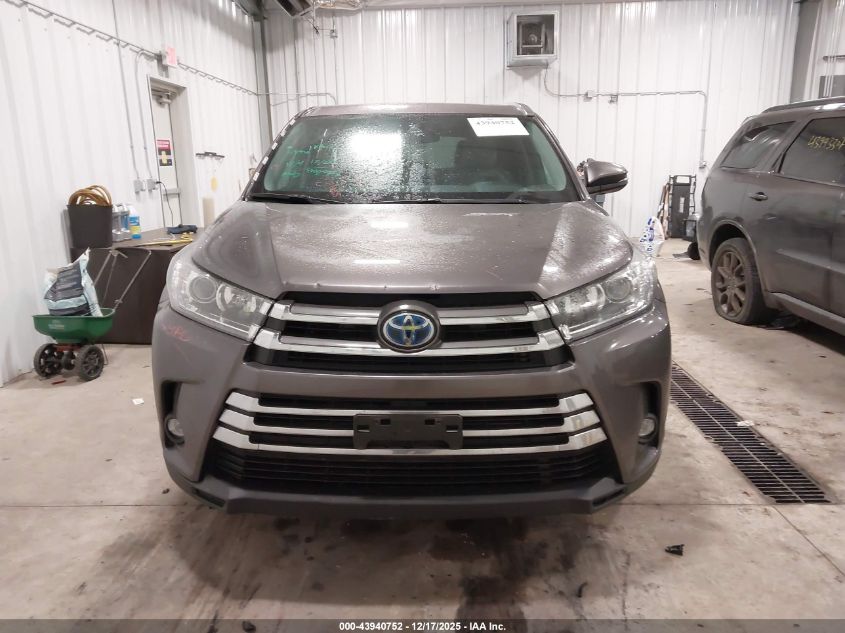 2019 Toyota Highlander Hybrid Limited VIN: 5TDDGRFH4KS057123 Lot: 43940752