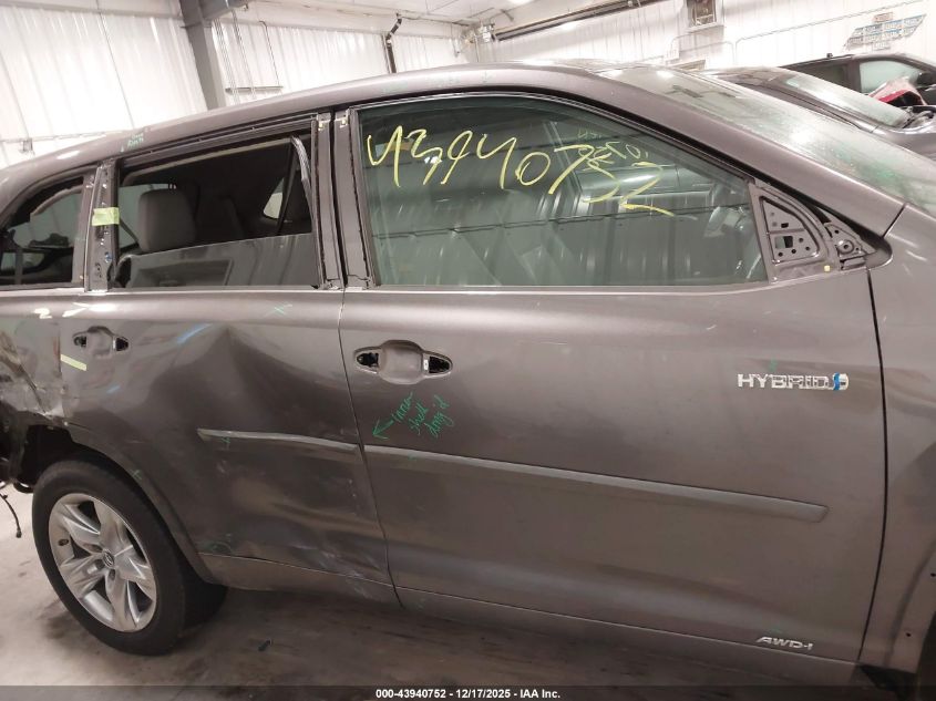 2019 Toyota Highlander Hybrid Limited VIN: 5TDDGRFH4KS057123 Lot: 43940752