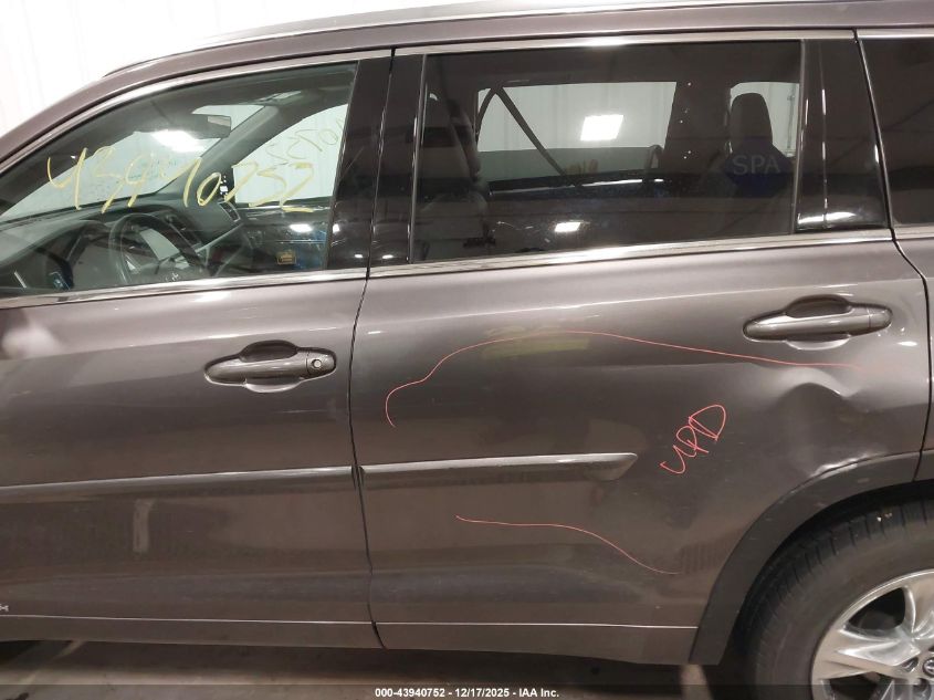 2019 Toyota Highlander Hybrid Limited VIN: 5TDDGRFH4KS057123 Lot: 43940752