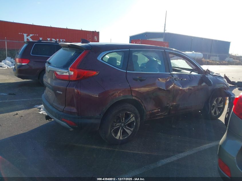 2018 Honda Cr-V Lx VIN: 2HKRW6H38JH221597 Lot: 43940812