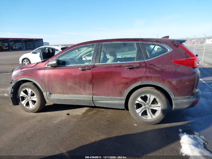 2018 Honda Cr-V Lx VIN: 2HKRW6H38JH221597 Lot: 43940812