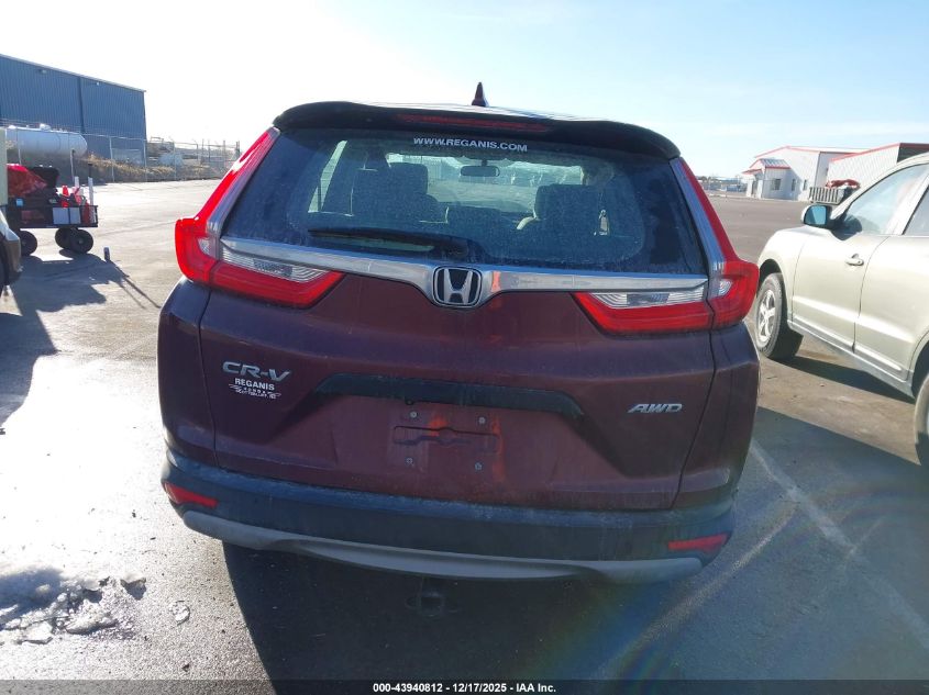 2018 Honda Cr-V Lx VIN: 2HKRW6H38JH221597 Lot: 43940812