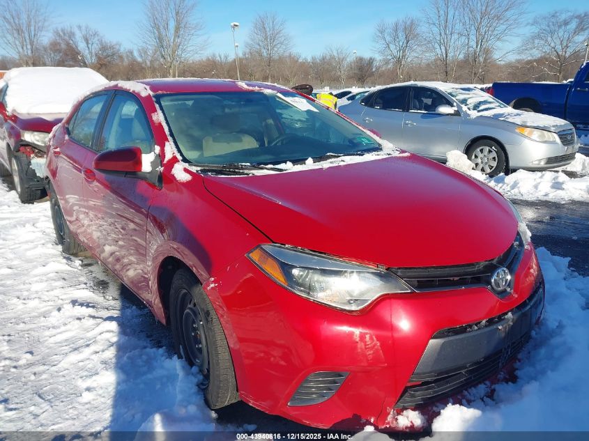 2016 Toyota Corolla Le VIN: 2T1BURHE6GC531186 Lot: 43940816