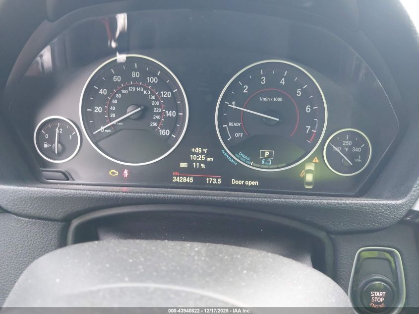 2013 BMW Activehybrid 3 VIN: WBA3F9C54DF145310 Lot: 43940822