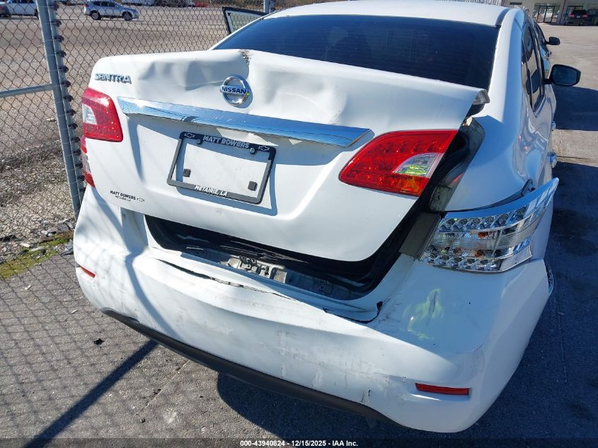 2015 Nissan Sentra S VIN: 3N1AB7APXFY305218 Lot: 43940824