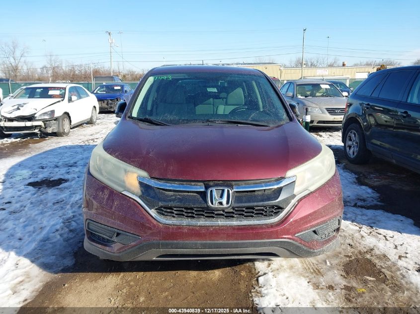 2015 Honda Cr-V Lx VIN: 5J6RM4H31FL117900 Lot: 43940839