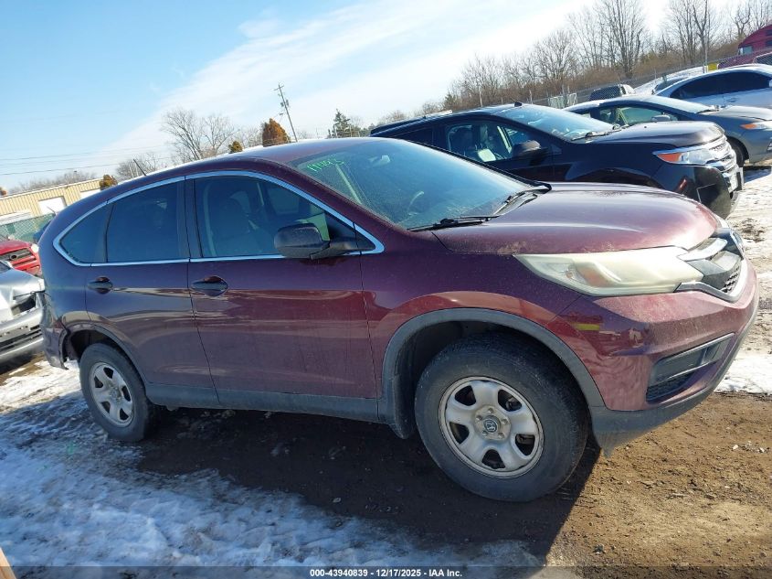 2015 Honda Cr-V Lx VIN: 5J6RM4H31FL117900 Lot: 43940839