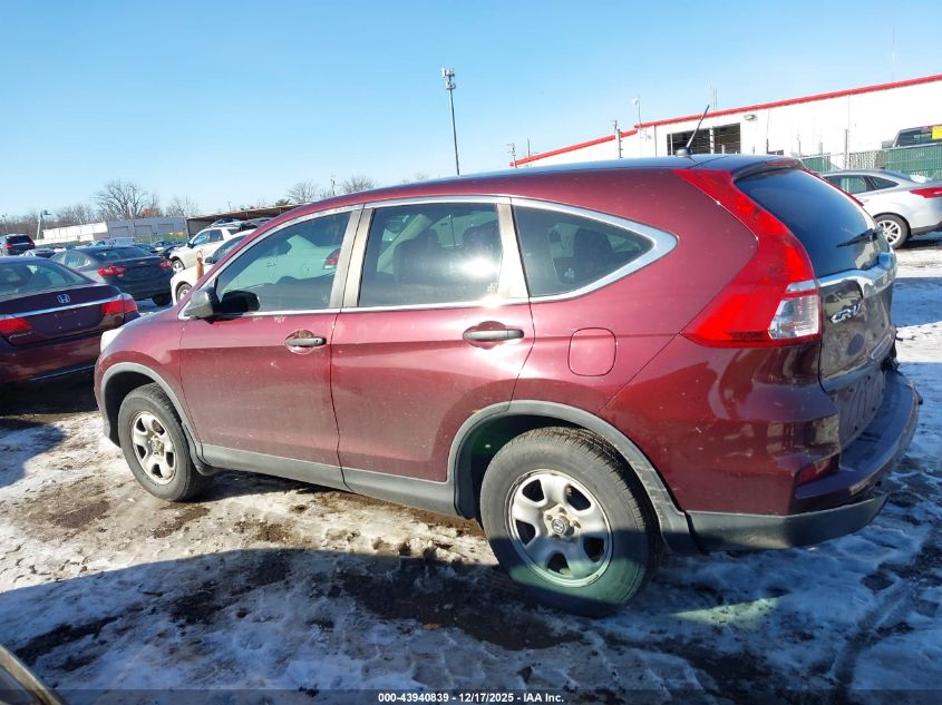 2015 Honda Cr-V Lx VIN: 5J6RM4H31FL117900 Lot: 43940839