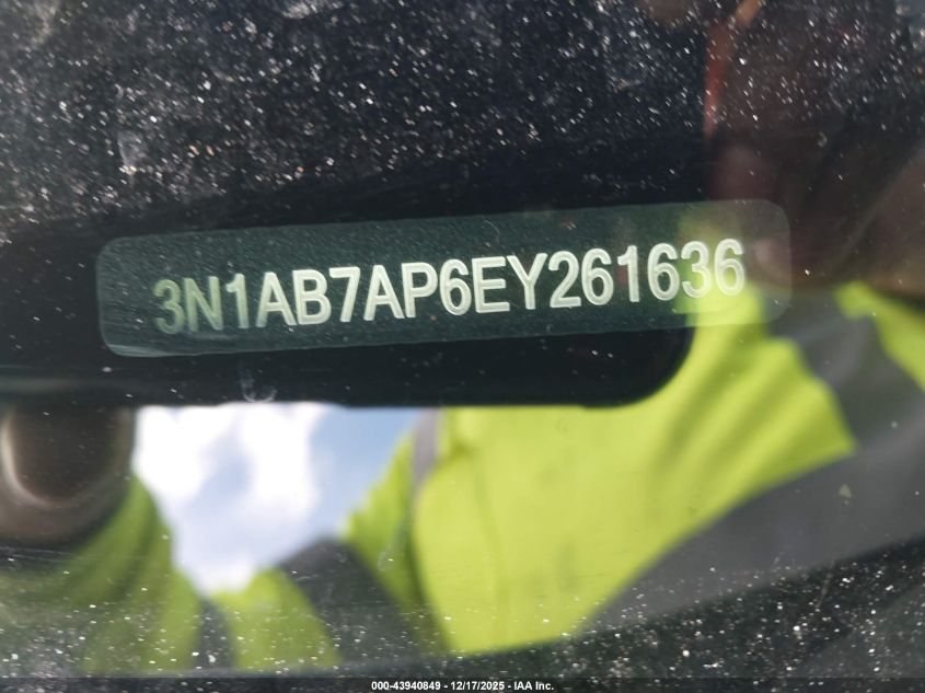2014 Nissan Sentra Sr VIN: 3N1AB7AP6EY261636 Lot: 43940849
