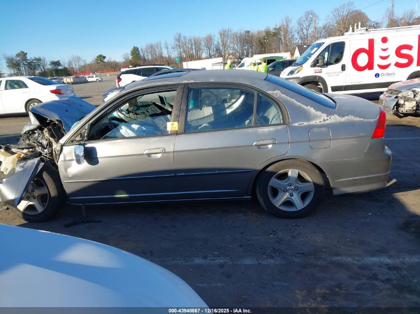 2005 Honda Civic Ex VIN: 2HGES26865H553829 Lot: 43940867